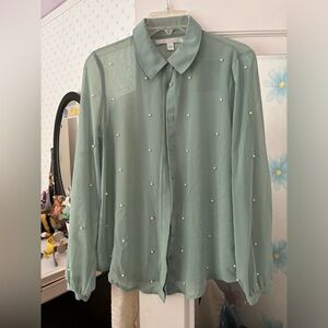 Sheer blouse- good condition
